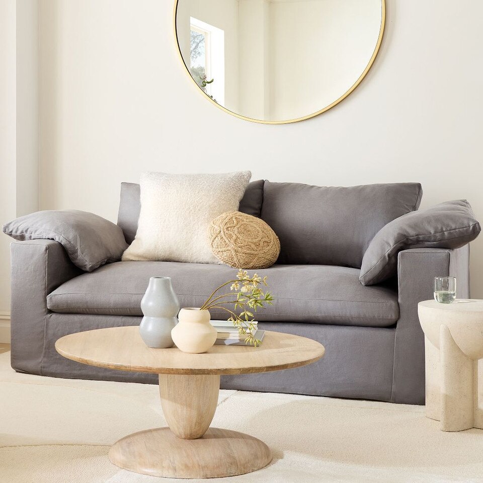 Winona Round Pedestal Coffee Table (91 cm) West Elm UK